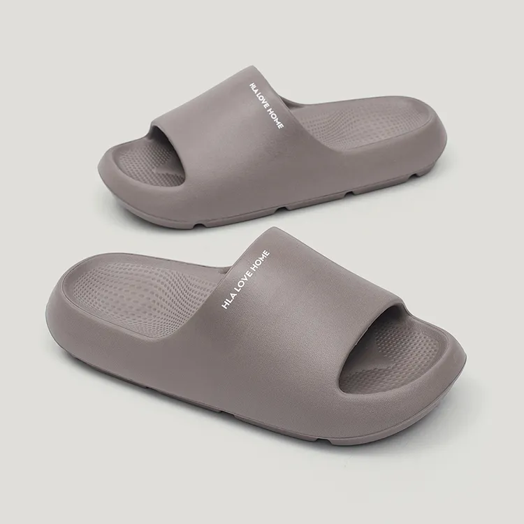 HLA Summer Platform Home Slippers Minimalist Bathroom Anti Slip And Wear Resistant Slippers Unisex-8