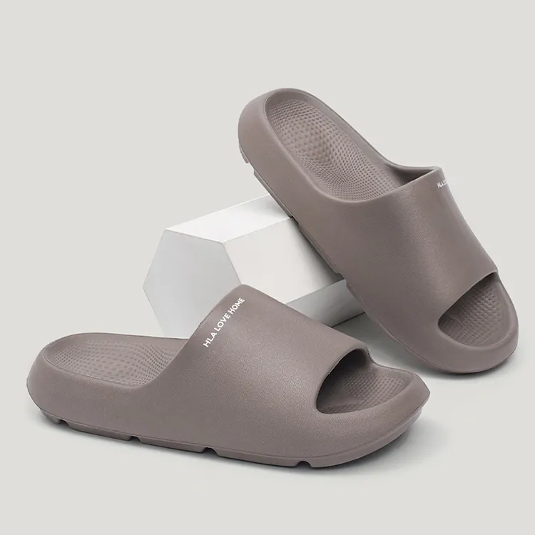 HLA Summer Platform Home Slippers Minimalist Bathroom Anti Slip And Wear Resistant Slippers Unisex-11