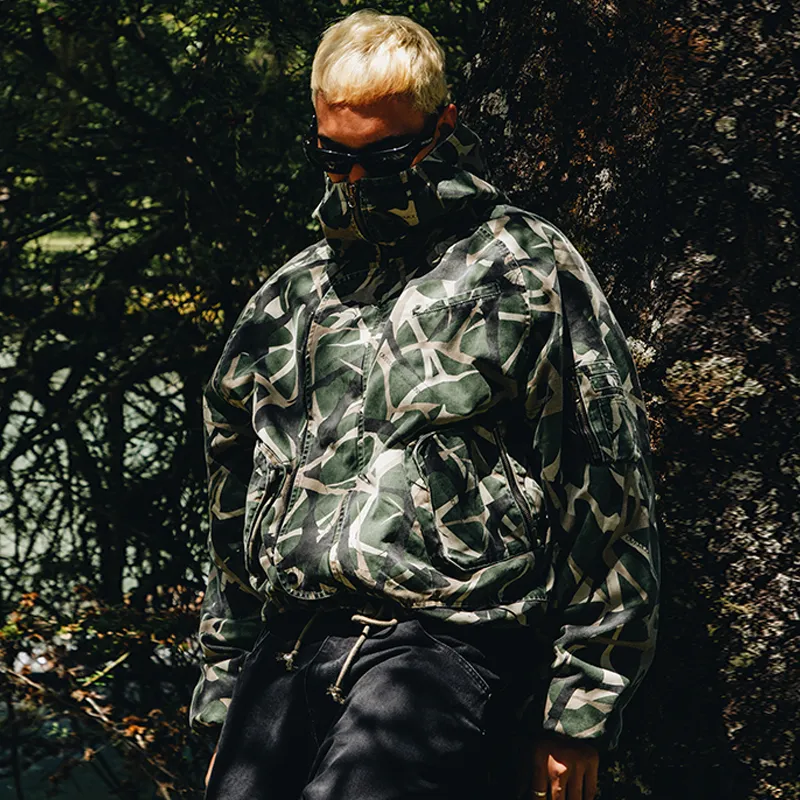 ORANGE DRAGON FW24 Jackets & Coats Unisex Thorn Green Camouflage-2