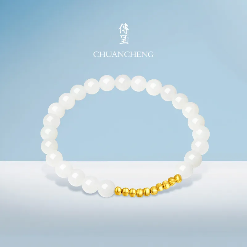 Chum Hetian Jade Bracelets White Jade Unisex-1