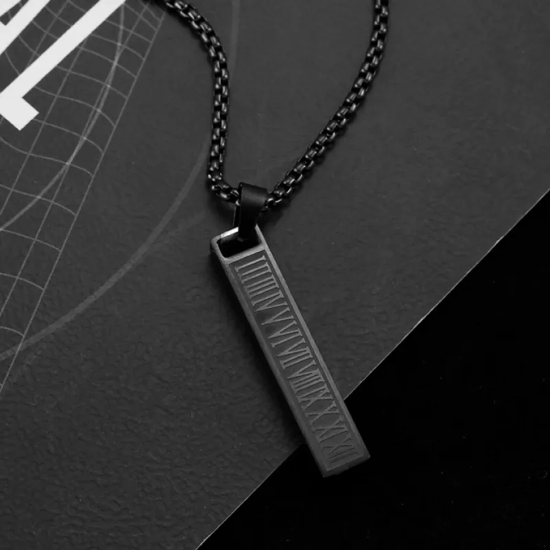BYG Stainless Steel Necklaces Unisex Black-5