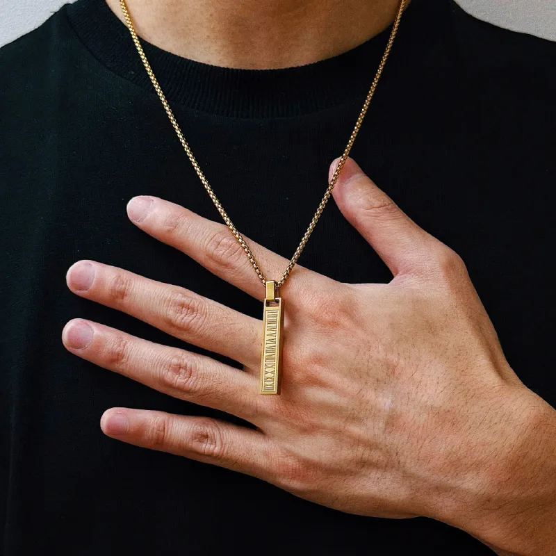 BYG Stainless Steel Necklaces Unisex Gold-3