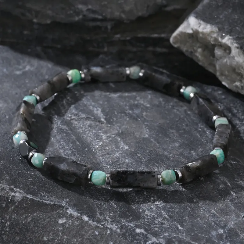 BYG Stainless Steel Hematite Bracelets Men's-6