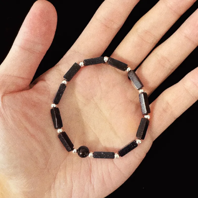 BYG Artificial Blue Sandstone Bracelets Unisex-3