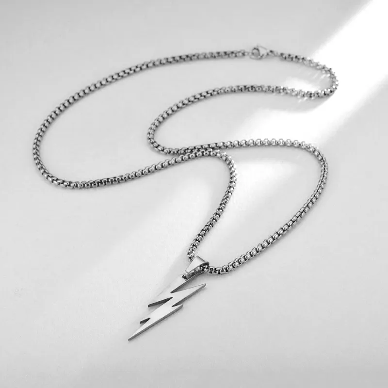 BYG Stainless Steel Necklaces Unisex Silver-5