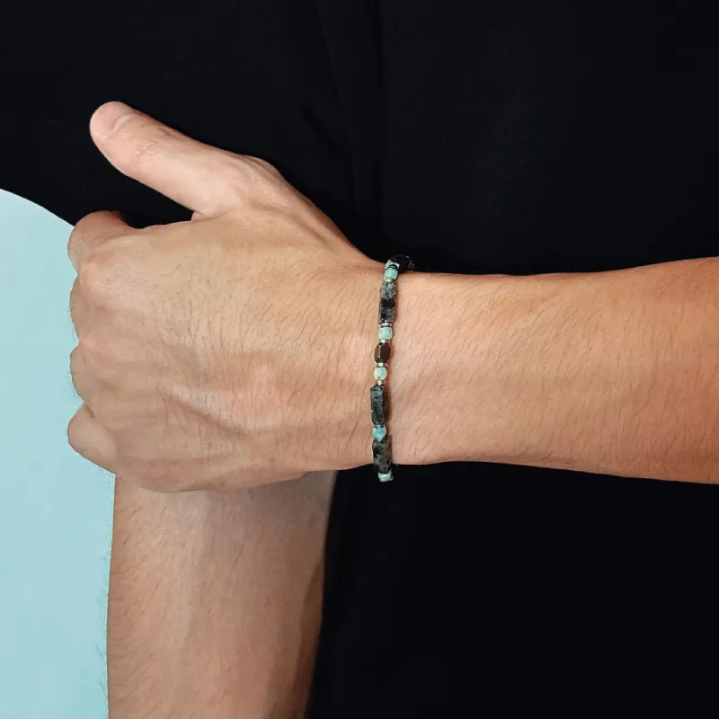 BYG Stainless Steel Hematite Bracelets Men's-3