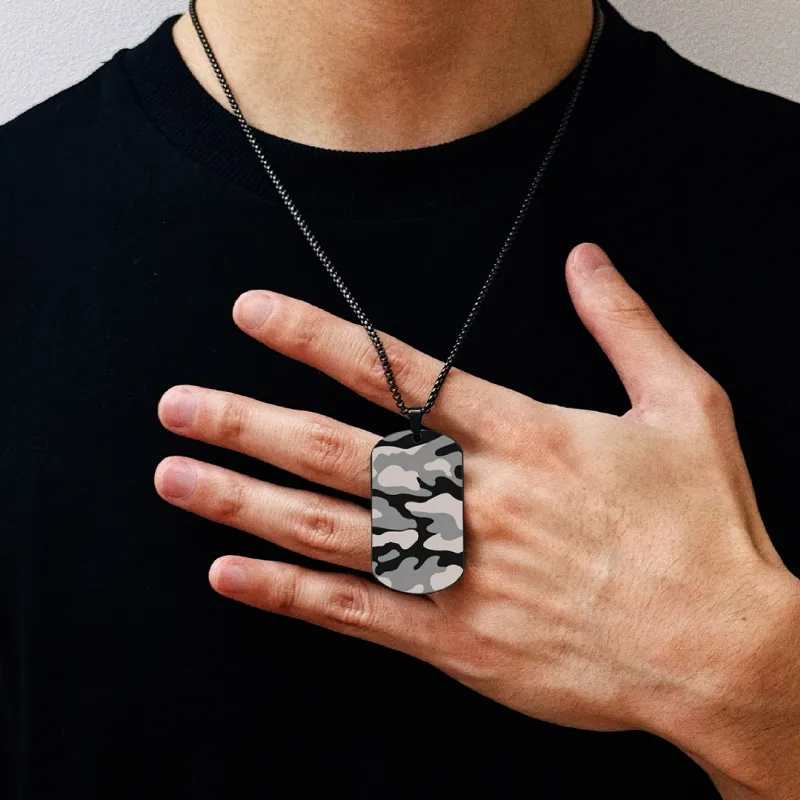 BYG Stainless Steel Necklaces Unisex Black-3