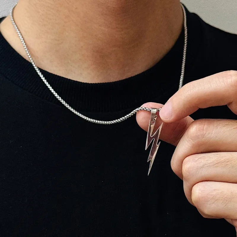BYG Stainless Steel Necklaces Unisex Silver-4
