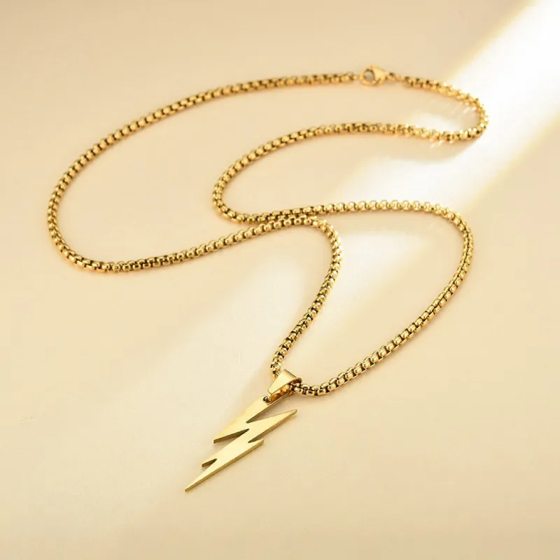 BYG Stainless Steel Necklaces Unisex Gold-1