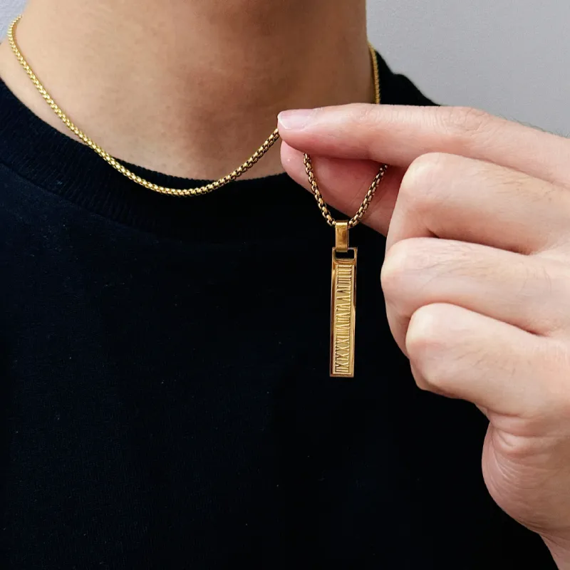 BYG Stainless Steel Necklaces Unisex Gold-4