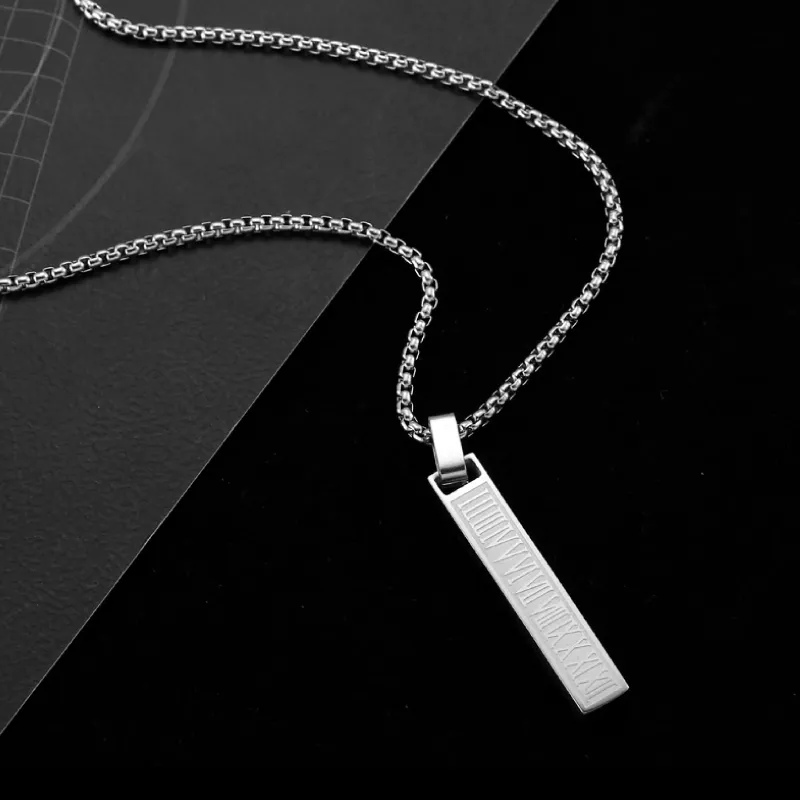 BYG Stainless Steel Necklaces Unisex Silver-5