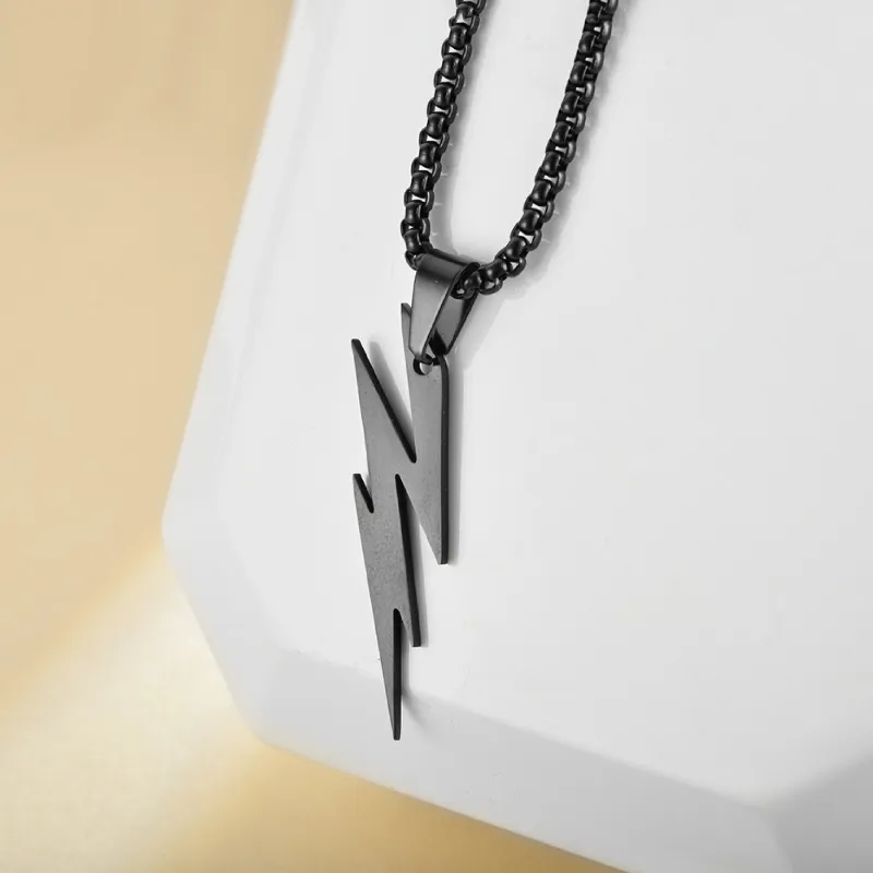 BYG Stainless Steel Necklaces Unisex Black-1