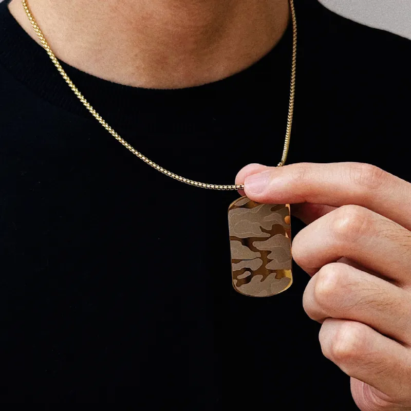 BYG Stainless Steel Necklaces Unisex Gold-4