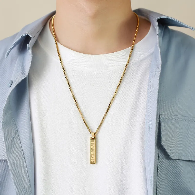 BYG Stainless Steel Necklaces Unisex Gold-2