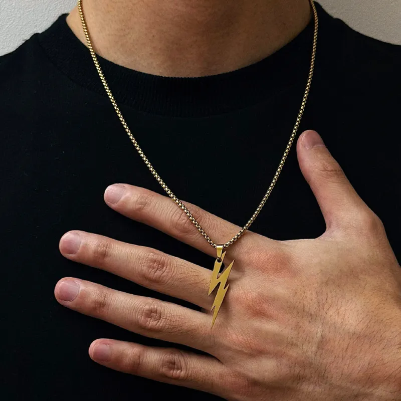 BYG Stainless Steel Necklaces Unisex Gold-3