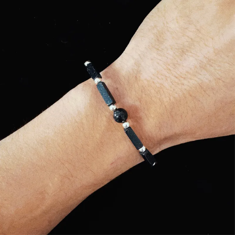 BYG Artificial Blue Sandstone Bracelets Unisex-2