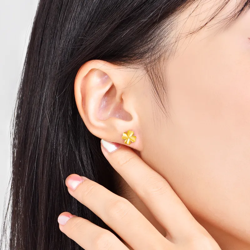 ADYD JEWELLY 18K Gold Stud Earrings Women's-3