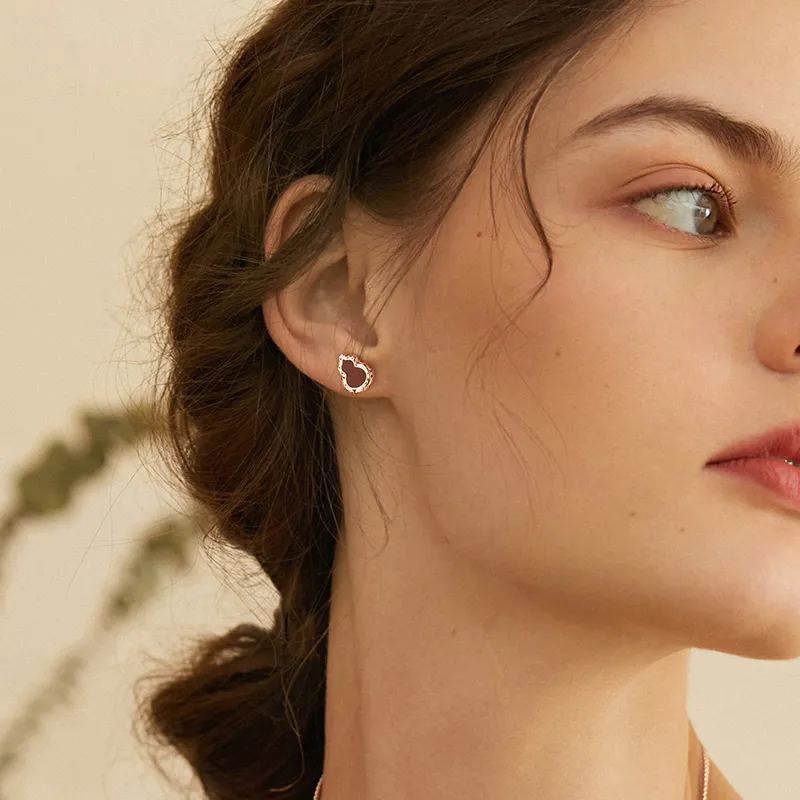 ADYD JEWELLY 18K Gold Stud Earrings Women's-5