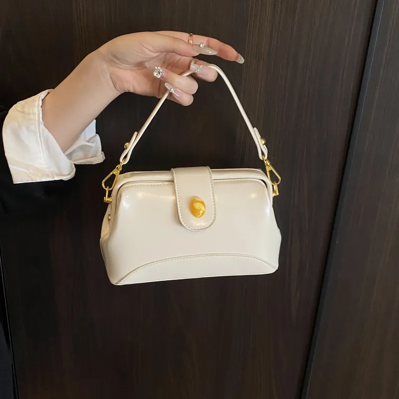 Smart PU Crossbody One Shoulder Handbag Women's Pink/Yellow/Black/White-9