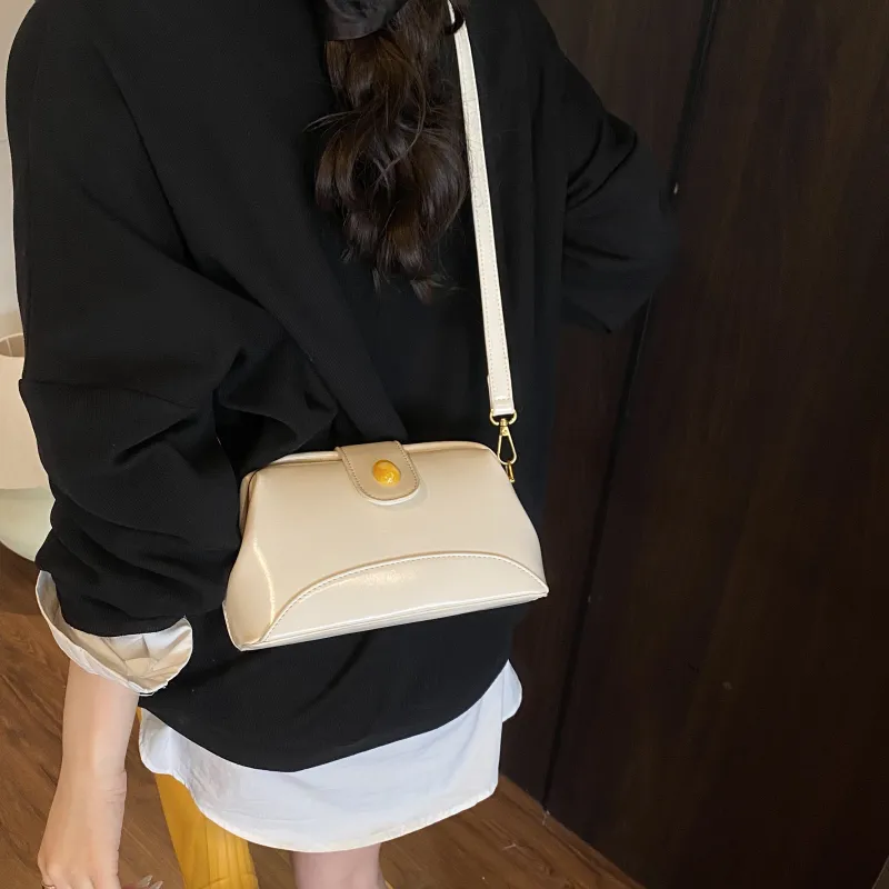 Smart PU Crossbody One Shoulder Handbag Women's Pink/Yellow/Black/White-11