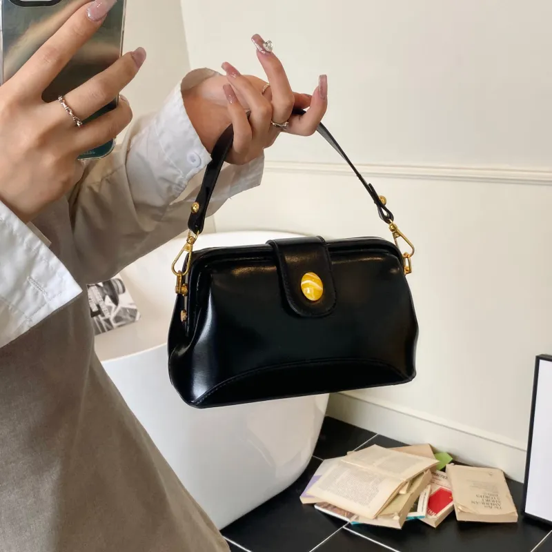Smart PU Crossbody One Shoulder Handbag Women's Pink/Yellow/Black/White-14