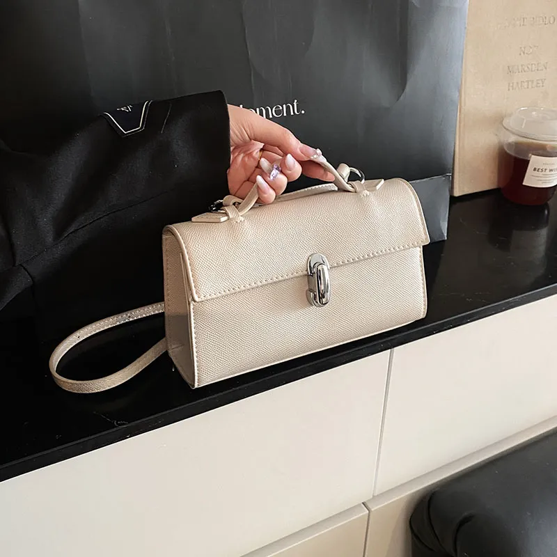Omanfei PU Shoulder Bag Regular Women's White/Pink/Khaki/Brown/Black-1