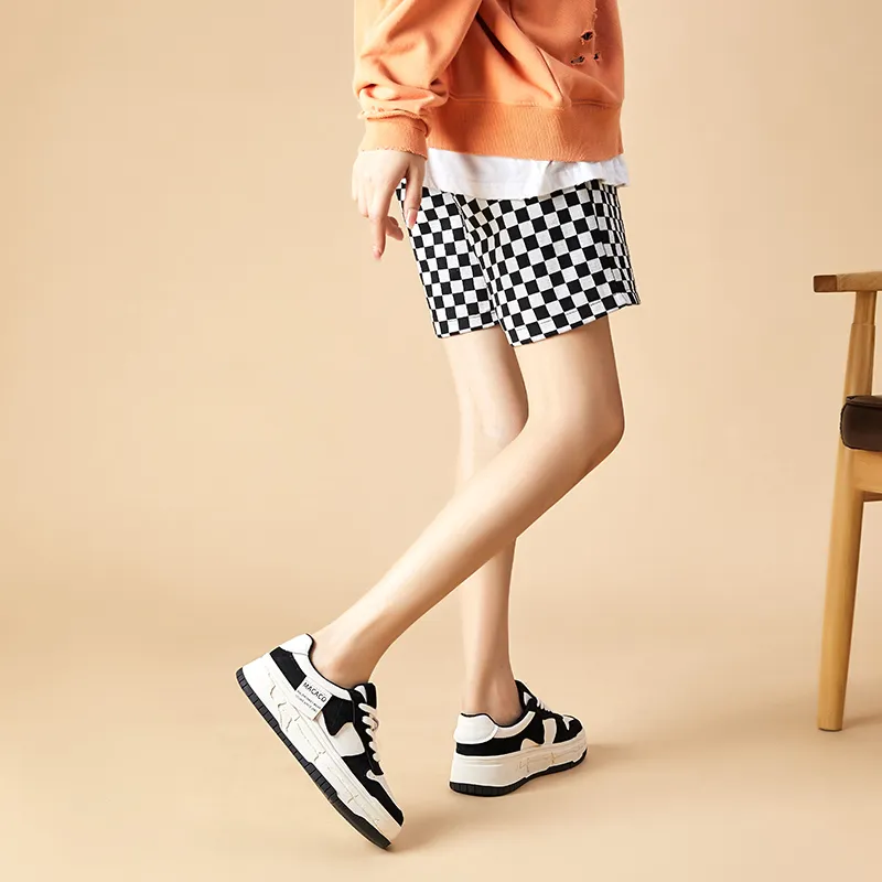 MALEMONKEY Platform Skateboard Shoes Height Increasing Low-Top 4.5cm Women's-21