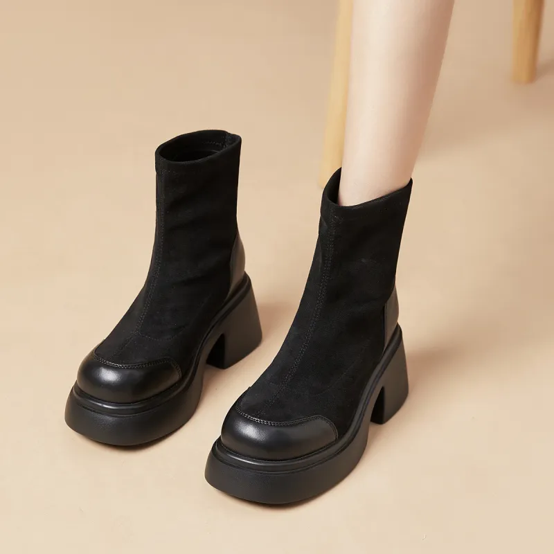 MALEMONKEY Ankle Boots 7.5cm Women's-17