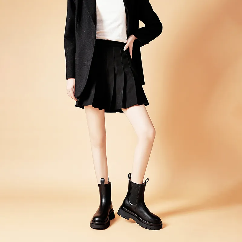 MALEMONKEY Chelsea Boots Women's Black-6