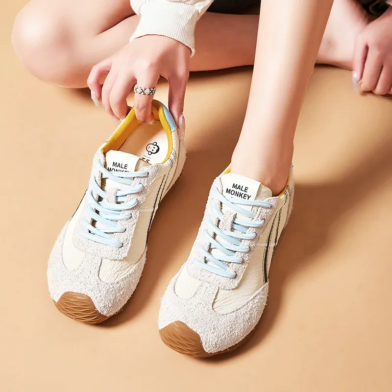 MALEMONKEY Breathable Lightweight Height Increasing Low Top Casual Shoes Women's-2