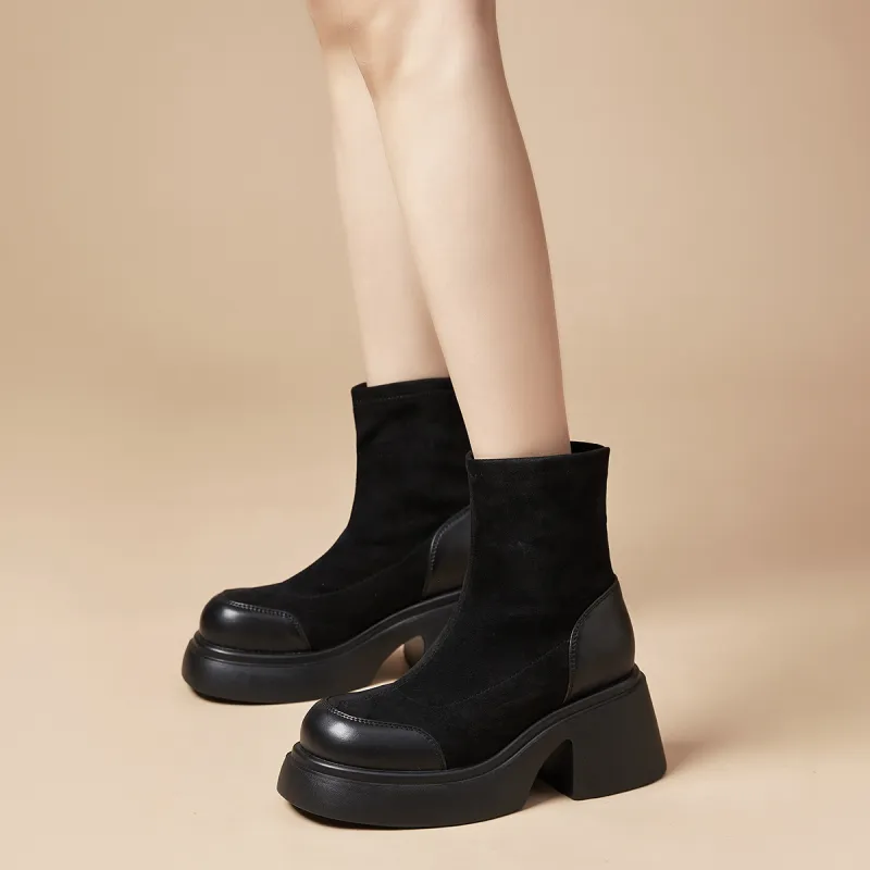 MALEMONKEY Ankle Boots 7.5cm Women's-2