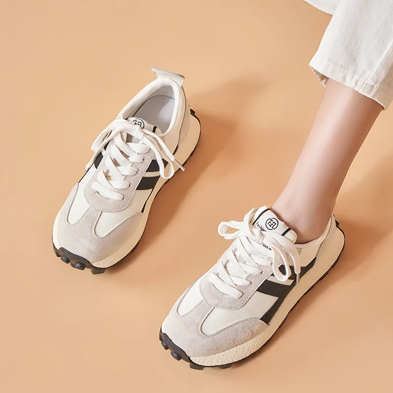 MALEMONKEY Cushioning Lightweight Low-Top Chunky Sneakers 4cm Women's-10