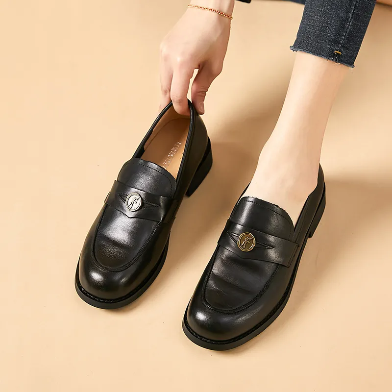 MALEMONKEY Loafers Women's Black/Caramel-10