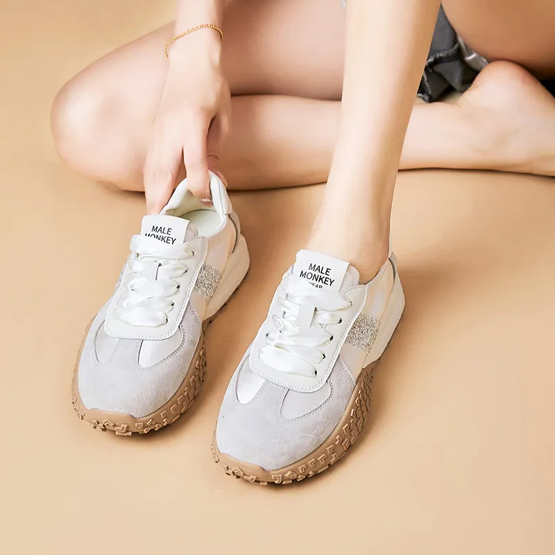 MALEMONKEY Anti-Slip Wear-Resistant Low-Top Casual Shoes Women's-4