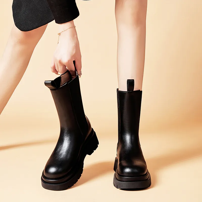 MALEMONKEY Chelsea Boots Women's Black-2