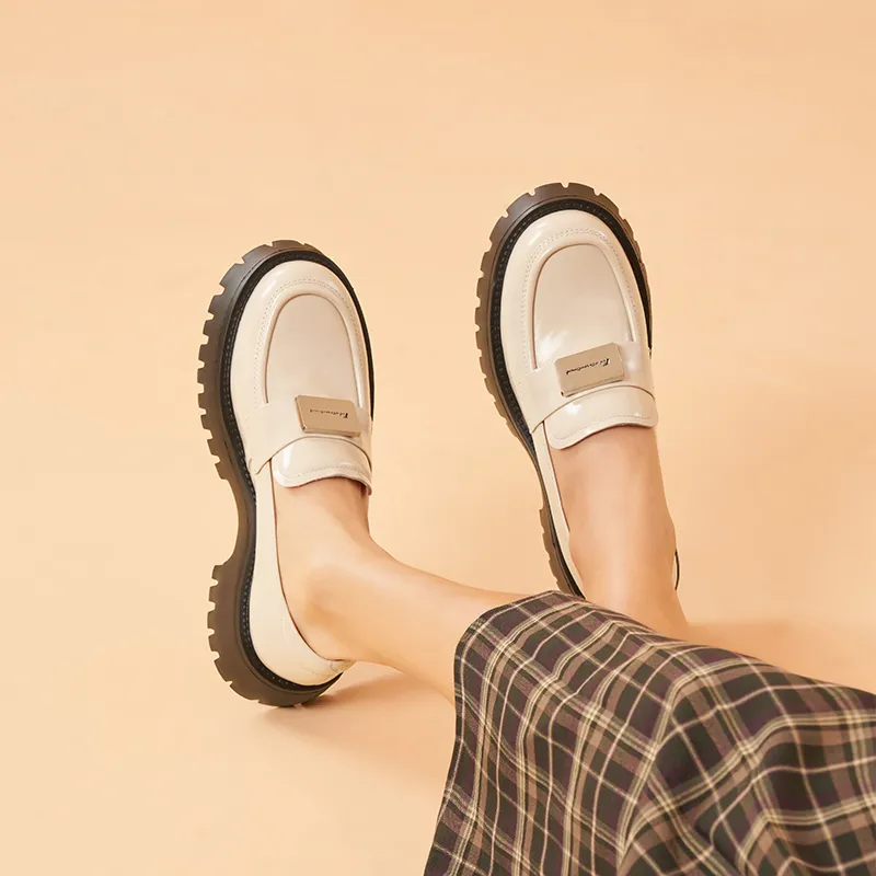 MALEMONKEY Loafers Women's Black/Beige-6
