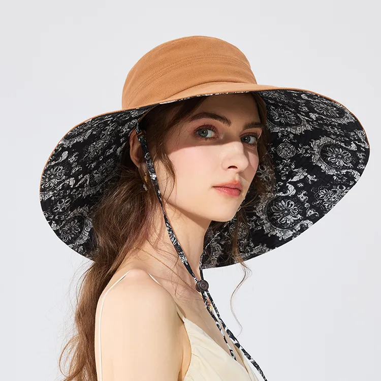 Fancet Studios 100% Cotton Sun Protection Hats Women's-7