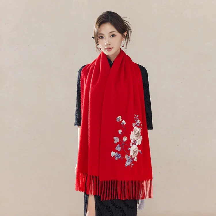 Fancet Studios 100% Sheep Wool Knit Scarves Women's-52