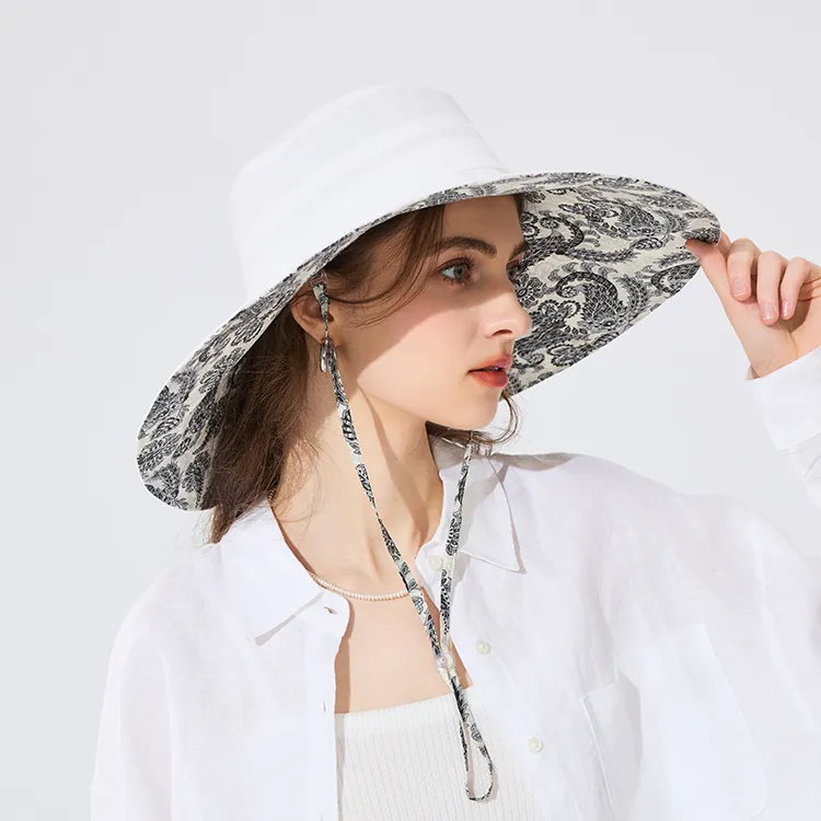 Fancet Studios 100% Cotton Sun Protection Hats Women's-3