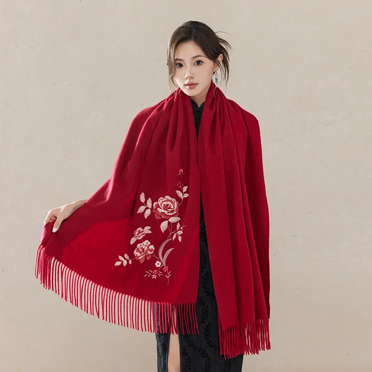 Fancet Studios Sheep Wool Knit Scarves Women's-6