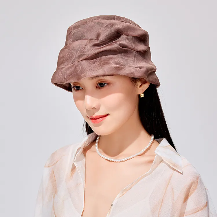 SIGGI STUDIOS Mulberry Silk Bucket Hats Women's-5