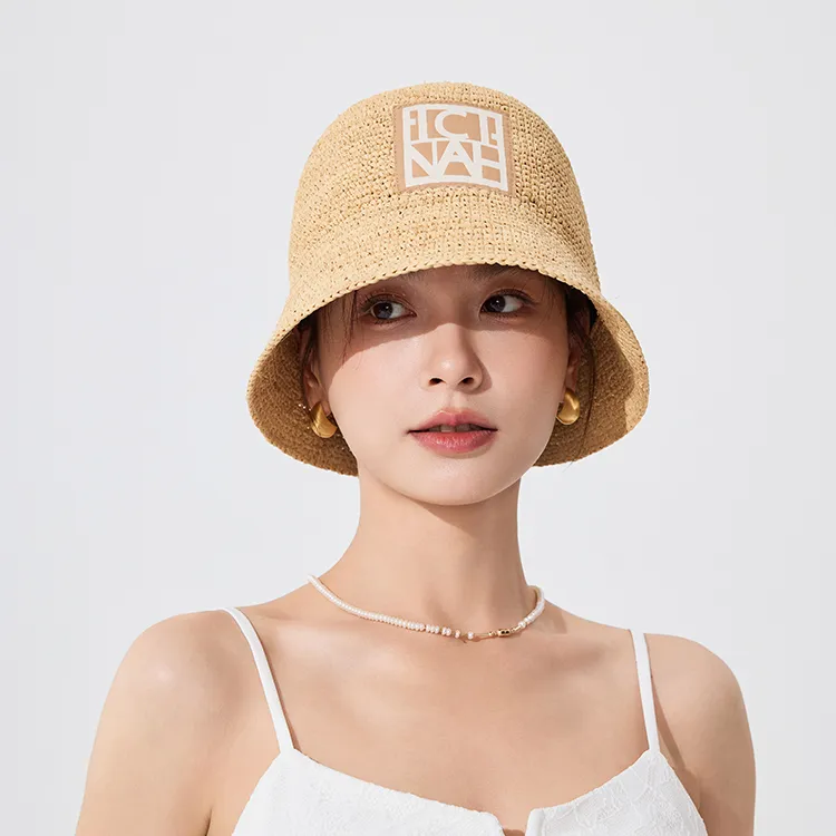 Fancet Studios Raffia Bucket Hats Women's-2