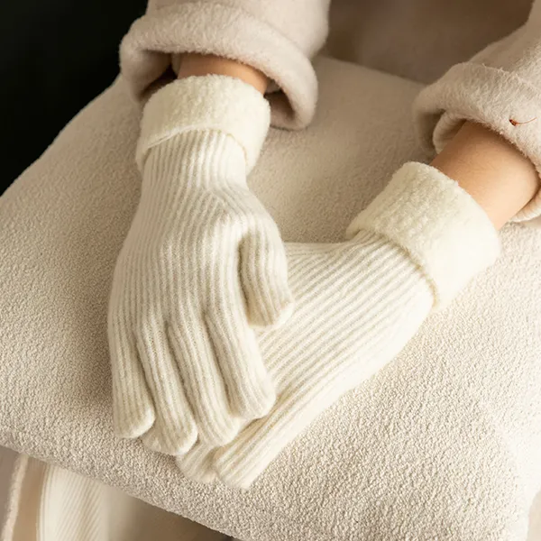Fancet Studios Knit Gloves Women's-3