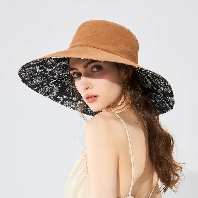 Fancet Studios 100% Cotton Sun Protection Hats Women's-11