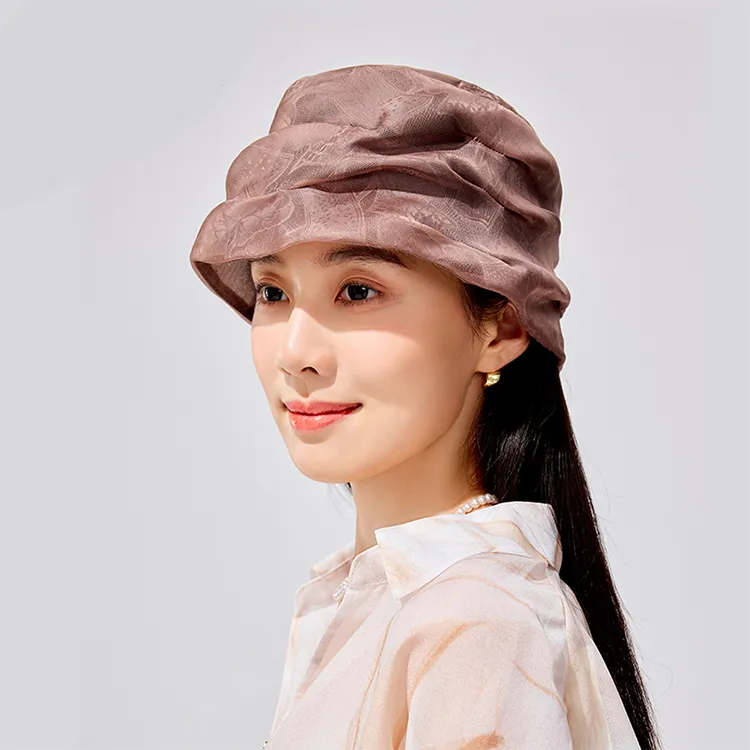 SIGGI STUDIOS Mulberry Silk Bucket Hats Women's-4