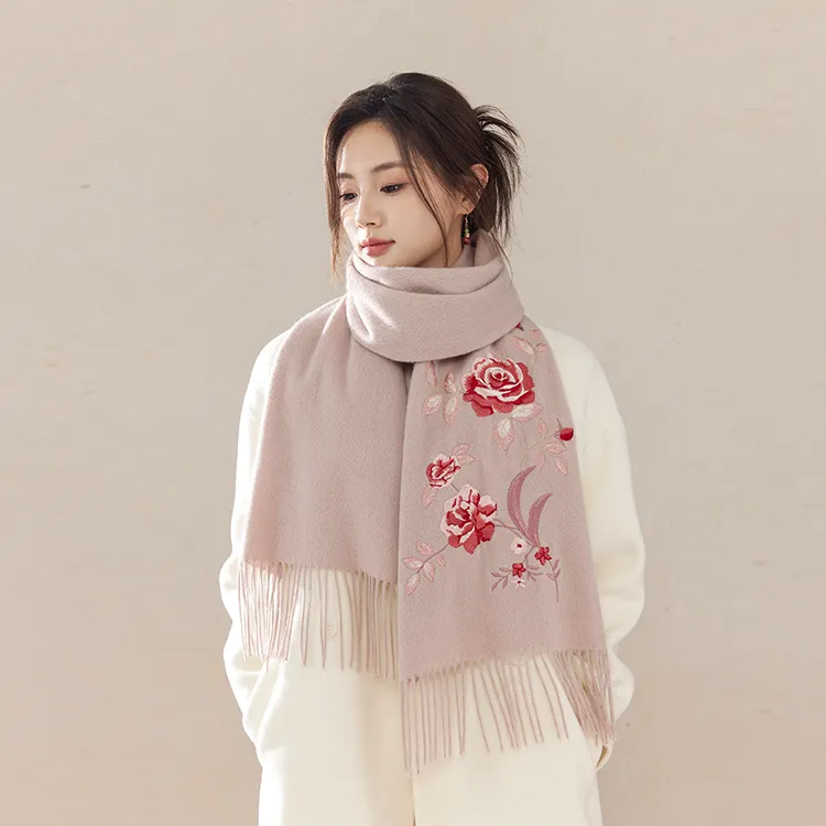 Fancet Studios Sheep Wool Knit Scarves Women's-28