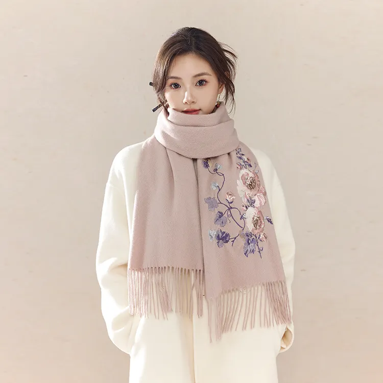 Fancet Studios 100% Sheep Wool Knit Scarves Women's-3
