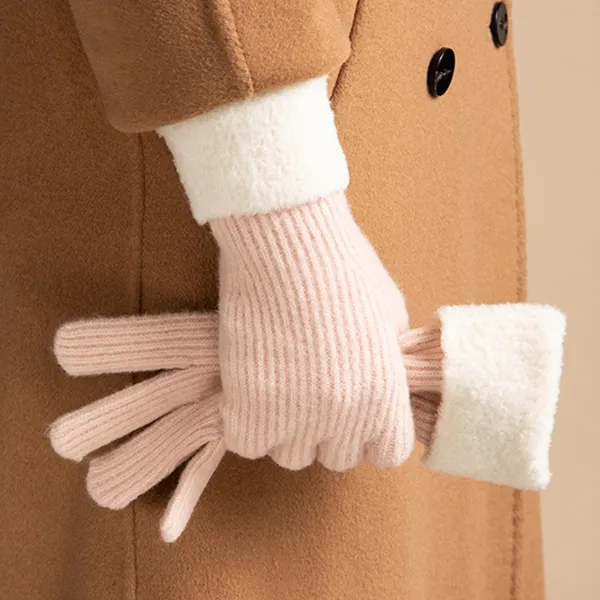 Fancet Studios Knit Gloves Women's-5
