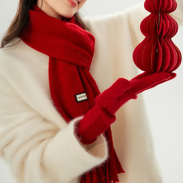 SIGGI STUDIOS 100% Sheep Wool Knit Scarves Unisex-6