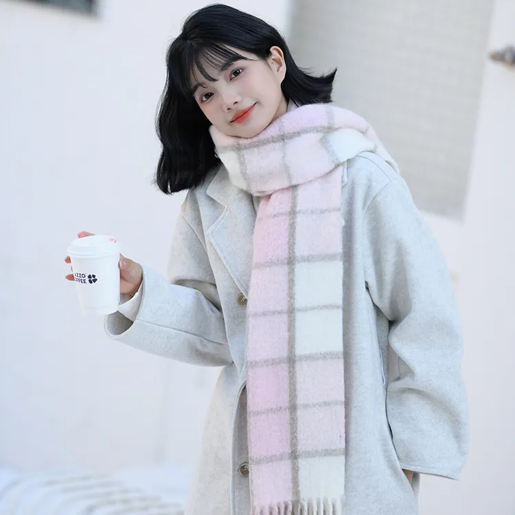 Fancet Studios Sheep Wool Knit Scarves Women's-12